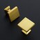 Home Expert 5 Pack Cabinet Knobs Gold Kitchen Cabinet Knobs Gold Knobs for Dresser Drawers Brushed Brass Kitchen Hardware for Cabinets Square Drawer Pulls