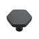 Home Expert Black Cabinet Knobs 10 Pack Solid Kitchen Cabinet Knobs Hexagon 11 Flat Black Knobs for Kitchen Cabinets and Drawers Dresser Knobs