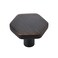 Home Expert Oil Rubbed Bronze Cabinet Knobs 5 Pack Solid Kitchen Cabinet Knobs Hexagon 11 Bronze Knobs for Kitchen Cabinets and Drawers Dresser Knobs