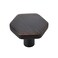 Home Expert Oil Rubbed Bronze Cabinet Knobs 5 Pack Solid Kitchen Cabinet Knobs Hexagon 11 Bronze Knobs for Kitchen Cabinets and Drawers Dresser Knobs