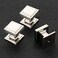Home Expert Silver Cabinet Knobs 5 Pack Square Black Kitchen and Drawer Pulls Brushed Nickel Closet Door Knobs