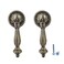 Honbay 2PCS Antique Style Bronze Metal Drawer Tear Drop Cabinet Decorative Pull Handle Knob