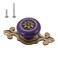 HUAMULAN 10 Pack Retro Ceramic KnobsVintage Dresser Kitchen Petal Cabinet Pulls Rustic Zinc Alloy Base Back Plate Cupboard Wardrobe Drawer Door HandlesBronze Base