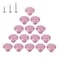 HUAMULAN 15PCS Glossy Ceramic Knobs Button Round Mushroom Cabinet Dresser Vintage Pulls Door Handles Cupboard Wardrobe Drawer