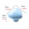HUAMULAN 15PCS Glossy Ceramic Knobs Heart Shape Cabinet Dresser Pulls Door Handles Cupboard Wardrobe DrawerBlue