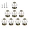 HUAMULAN 8PCS Ceramic Cabinet Knobs Pumpkin Drawer Door Cupboard Dresser Pull Handles for Kitchen Kids Child Room Wardrobe Closet
