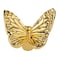 HUGOLEM 3 Pack Butterfly Shape Drawer Pulls Stylish Kitchen Cabinet Kids Room Dresser Drawer Knobs Modern Gold Dresser Knobs DoorWindow Pull Handles