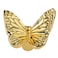 HUGOLEM 3 Pack Butterfly Shape Drawer Pulls Stylish Kitchen Cabinet Kids Room Dresser Drawer Knobs Modern Gold Dresser Knobs DoorWindow Pull Handles
