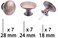 HUGOLEM 6 Pack Breen Bronze Round Antique Brass Kitchen Cabinet Knobs Cupboard Door Knobs Drawer Handle Pulls Dresser Knobs with 7 Pcs Screws for Bathroom Drawer Door Hardware