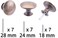 HUGOLEM 6 Pack Breen Bronze Round Antique Brass Kitchen Cabinet Knobs Cupboard Door Knobs Drawer Handle Pulls Dresser Knobs with 7 Pcs Screws for Bathroom Drawer Door Hardware