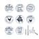 JamJam Set of 8 15 Round Chicken Pig Cow Ceramic Farmhouse Animals Kitchen Cabinet Door Dresser Drawer Knobs and Pulls