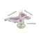 JfwuHap 6 Pcs Cabinet Handles Purple Butterfly Drawer Knobs Butterfly Drawer Handles Elegant Butterfly Pulls Single Hole Pull Furniture Hardware Handle for Home Cupboard Dresser Bathroom Wardrobe