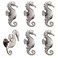 JfwuHap Seahorse Cabinet Knob SCRTB 6 Pcs Ocean Themed Single Hole Pull Handle Home Funiture Decoration for Drawer Dresser Cupboard Wardrobe Cabinet Kitchen ResidentialA