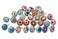 JGARTS 30 x Mix Vintage Look Flower Ceramic Knobs Door Handle Cabinet Drawer Cupboard Pull