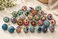 JGARTS 30 x Mix Vintage Look Flower Ceramic Knobs Door Handle Cabinet Drawer Cupboard Pull