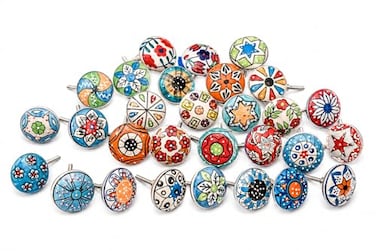 JGARTS 30 x Mix Vintage Look Flower Ceramic Knobs Door Handle Cabinet Drawer Cupboard Pull