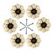 Jiozermi 6 Pack Cream Pumpkin Ceramic Kitchen Cabinet Knobs Vintage Style 15 in Diameter