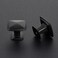 JOY DECOR 10 Pack Black Square Cabinet Knobs Single Hole Kitchen Cabinet and Drawer Knobs