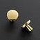 JOY DECOR 10 Pack Brushed Brass Kitchen Cabinet Knobs 114 Inch Solid Drawer Pulls for Dresser Round Door Handles Simple Hardware