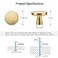 JOY DECOR 10 Pack Brushed Brass Kitchen Cabinet Knobs 114 Inch Solid Drawer Pulls for Dresser Round Door Handles Simple Hardware
