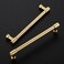 JOY DECOR 2 Pack 614 Inch Brushed Gold Cabinet Handles Modern Dresser Drawer Pulls Kitchen Cabinet Hardware for Cupboard Door Handles