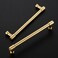 JOY DECOR 2 Pack 614 Inch Brushed Gold Cabinet Handles Modern Dresser Drawer Pulls Kitchen Cabinet Hardware for Cupboard Door Handles