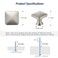 JOY DECOR 5 Pack Brushed Nickel Cabinet Knobs 118 Inch Zinc Alloy Single Hole Drawer Pulls for Dressers Cabinets and Kitchen Hardware