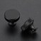 JOY DECOR 5 Pack Matte Black Kitchen Cabinet Hardware Knobs Round Solid Knurled Handles Single Hole Drawer Knobs for Cabinet Furniture Black Dresser Pulls