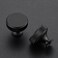 JOY DECOR 5 Pack Matte Black Kitchen Cabinet Hardware Knobs Round Solid Knurled Handles Single Hole Drawer Knobs for Cabinet Furniture Black Dresser Pulls