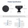 JOY DECOR 5 Pack Matte Black Kitchen Cabinet Hardware Knobs Round Solid Knurled Handles Single Hole Drawer Knobs for Cabinet Furniture Black Dresser Pulls