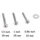 Joyhey 2 Pack 40 mm Diamond Shaped Glass Crystal Knobs with 3 Size Screws for Cabinet Drawer Cupboard Dresser