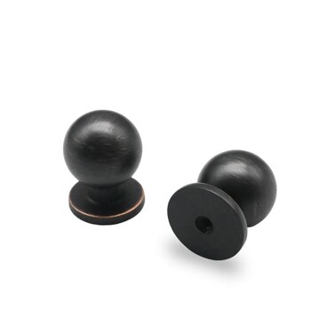 khtumeware 10 Pack 1 inch Oil Rubbed Bronze Cabinet Knobs Dresser Knobs Ball Drawer Knobs Kitchen Cabinet Hardware Zinc Knobs for Dresser Drawers