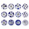 KnobKnob Set of 12 Handmade Ceramic Knobs 3 Colour Design Ceramic Cabinet Knobs Drawer Pulls for Home Kitchen Bathroom or Office Drawer Knobs Comes with Wrench Screw Cap Extra Screws Blue