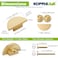 KOPPALIVE 2 Pack Solid Brass Dresser Drawer PullsSemicircle Kitchen Cabinet Knobs and Handles Gold Knobs for Cabinet and Drawer Modern Copper Furniture Handles Brushed Finish Furniture Hardware