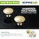 KOPPALIVE 2Pack Solid Brass Kitchen Cabinet Knobs Hammered Gold Drawer Knobs Round Dresser Drawer Pulls and Handles Modern Furniture Hardware Diameter 114 Inch