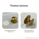 KUMGROT 138 Gold Self Stick Knobs Instant Cabinet Handle Helper Instant Drill Free Dresser Drawer Auxiliary Pulls Wardrobe Window Knob for Home Office Furniture Wall 4 Pcs