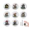 Lasyman 15 8PCS Ceramic Vintage Unique Mushroom Nursery Cabinet Furniture Dresser Drawer Knobs and Pulls