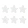 LC LICTOP 2 Inch White Star Soft Rubber Drawer Knobs 6pcs Warm Style Cabinet Knobs for Cabinets Cute Drawer Pulls Handles with Screws for Dresser Wardrobe Closet