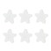 LC LICTOP 2 Inch White Star Soft Rubber Drawer Knobs 6pcs Warm Style Cabinet Knobs for Cabinets Cute Drawer Pulls Handles with Screws for Dresser Wardrobe Closet