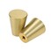 LC LICTOP Solid Brass Cabinet Knobs 08 x 1 Inch 4Pcs Brushed Gold Round Kitchen Cabinet Hardware Drawer Pulls Dresser Knobs Heavy Duty Cone Shape Cupboard Handles for Drawers Wardrobe Closet