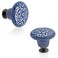 Litoexpe 12Pack Ceramic Cabinet Knobs Decorative Knob Kitchen Cabinet Knobs Drawer Pulls Door Knobs Glossy Drawer Handles Knobs with Mounting Screws 138 Inch Diameter Blue