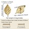 LLDYNW 4 pcs Brass Leaf KnobsDrawer Pulls with Vintage Style LeafLeaf Dresser HandlesGolden Leaf KnobsKitchen Cupboard Handlesfor Dresser Kitchen Cabinet Golden