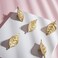 LLDYNW 4 pcs Brass Leaf KnobsDrawer Pulls with Vintage Style LeafLeaf Dresser HandlesGolden Leaf KnobsKitchen Cupboard Handlesfor Dresser Kitchen Cabinet Golden
