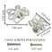 LLDYNW 4 pcs Octopus Drawer Knobs Creative Shape Drawer Knobs Single Hole Pulls Handles for Cupboard Dresser Wardrobe Handles Silver