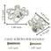 LLDYNW 4 pcs Octopus Drawer Knobs Creative Shape Drawer Knobs Single Hole Pulls Handles for Cupboard Dresser Wardrobe Handles Silver