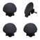 LLDYNW 4 pcs Seashell Cabinet Knobs Dresser Knobs Drawer Knobs Ocean Theme Pulls Handles Kitchen Cabinet Knobs for Dresser Drawers Handles Simple Cabinet Hardware Black