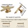 LLDYNW 4pcs Starfish Handles Right Angle Kitchen Cabinet Drawer Knobs Gold