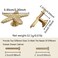 LLDYNW 4pcs Starfish Handles Right Angle Kitchen Cabinet Drawer Knobs Gold