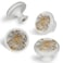 LORVIES 4 Pack 137 Ocean Decorative Cabinet Knobs ABS Glass Round White Single Hole Dresser Drawer Door Handles Pulls for Home Kitchen Bedroom Sea Shell Starfish