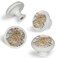 LORVIES 4 Pack 137 Ocean Decorative Cabinet Knobs ABS Glass Round White Single Hole Dresser Drawer Door Handles Pulls for Home Kitchen Bedroom Sea Shell Starfish